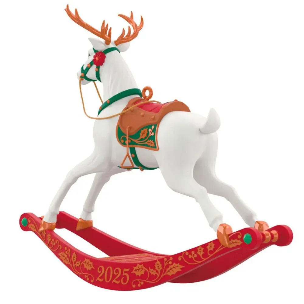 Hallmark Keepsake 2025 Rocking Reindeer Ornament NIB Christmas Rocking Horse
